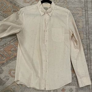 J. crew slim cream shirt